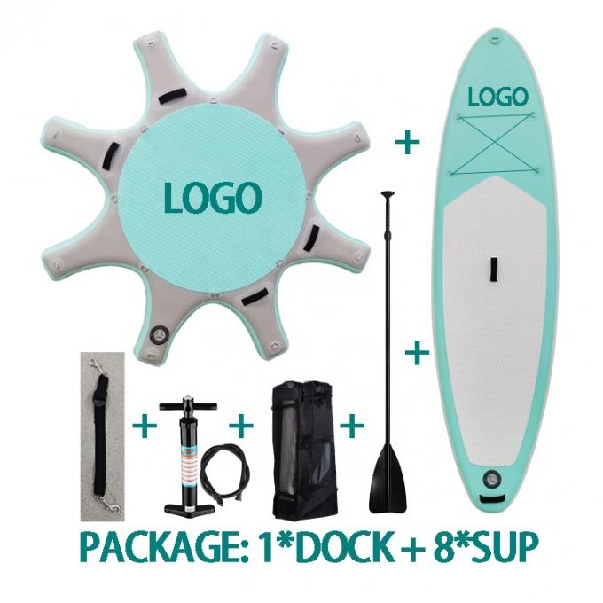Dock gonflable adapté aux besoins du client de PETITE GORGÉE de PETITE GORGÉE de plate-forme de dock gonflable de yoga