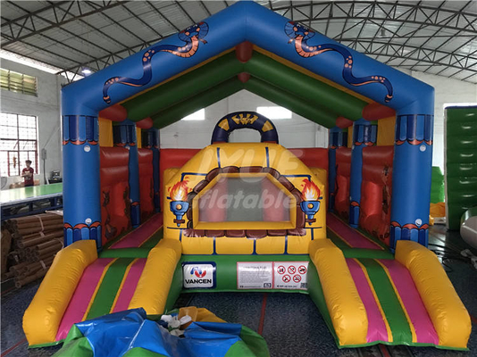 Chambre pleine d'entrain sautante d'OEM de château de videur gonflable de PVC de 0.55mm pour des enfants et des adultes