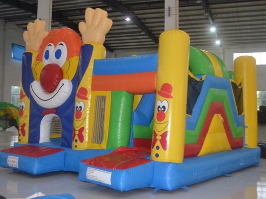 Les enfants font le clown Inflatable Bouncy Castle sautant la preuve combinée de l'eau de parc