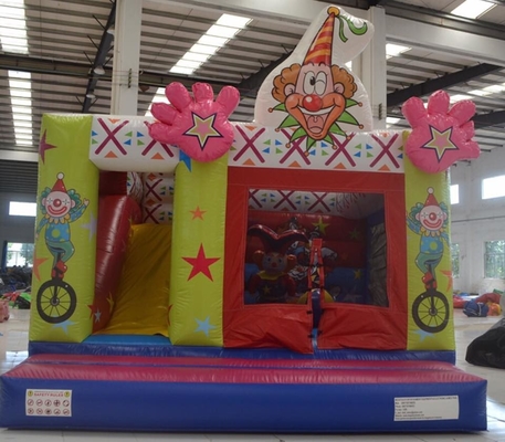 Les enfants font le clown Inflatable Bouncy Castle sautant la preuve combinée de l'eau de parc