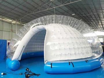 Bâche blanche de PVC de tente gonflable semi transparente de bulle/tente gonflable de yard
