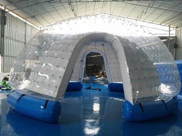 Bâche blanche de PVC de tente gonflable semi transparente de bulle/tente gonflable de yard