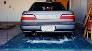 Sauvez le tapis de retenue d'eau de garage de lavage de voiture d'environnement et le lavage de voiture gonflable de système de récupération d'eau