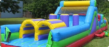 Parcours de combattant gonflable de piscine géante glissière d'eau de parcours de combattant de 40 enfants de pied
