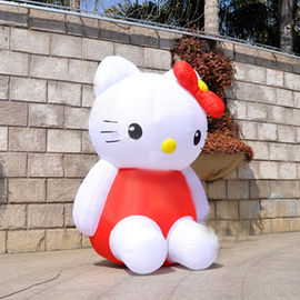 Beau adaptez Hello Kitty gonflable pour la publicité, double point de Tripple
