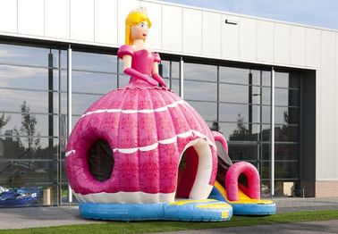 Château plein d'entrain gonflable d'impression rouge étonnante de princesse Inflatable Bouncer PVC Material