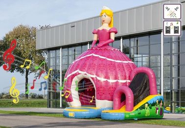 Château plein d'entrain gonflable d'impression rouge étonnante de princesse Inflatable Bouncer PVC Material