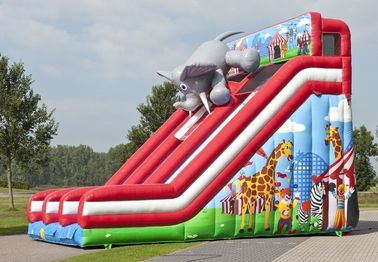Glissière sèche d'Infatable de grand de cirque éléphant gonflable commercial de glissière