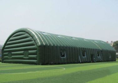 Bâche non scellée de PVC de sport de tente gonflable extérieure imperméable verte géante