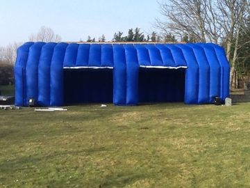 Tente mobile d'explosion de garage de voiture de tente gonflable bleue commerciale