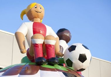 Trempoline gonflable de pullover d'arrière-cour du football d'amusement de videur de videur gonflable d'air