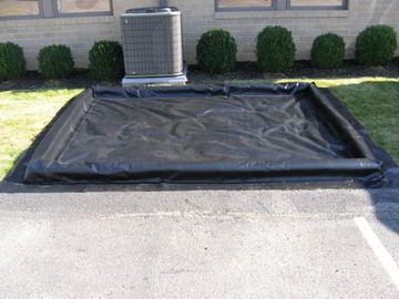 Les tapis noirs de station de lavage d'impression arrosent les protections de lavage de retenue/collecteur gonflables de l'eau