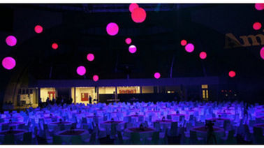 Ballon mené coloré en cristal de lumière de décellulation gonflable pour l'événement commercial