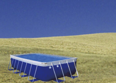 Piscine bleue de cadre en métal de cadre en acier de PVC, piscine facile d'installation avec des accessoires