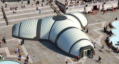 Bâtiment gonflable blanc de structure de grand scarabée avec l'impression de marque pour l'événement