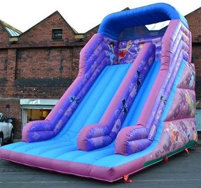 princesse Inflatable Dry Slide, glissière pleine d'entrain géante pourpre de 30ft de glissière de Faires