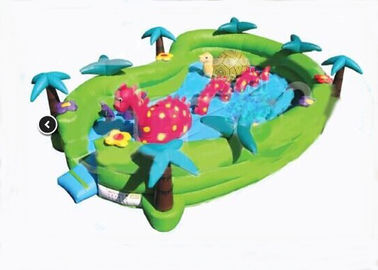 Terrain de jeu gonflable 24ft x 16ft x 6ft d'enfant en bas âge d'aventure de Jungel Seaworld de sécurité