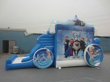 Princesse stupéfiante Inflatable Combo, videur gonflable de Frozon de chariot bleu combiné