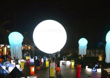 la décoration gonflable d'éclairage de ballon de support menée par 1.5m, la publicité a mené la lumière de ballon