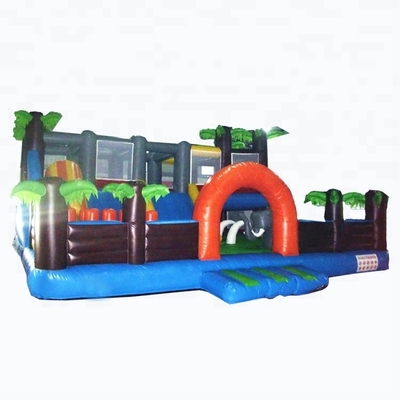 Jeux combinés gonflables Tress Bouncy Castle Amusement Park de bâche