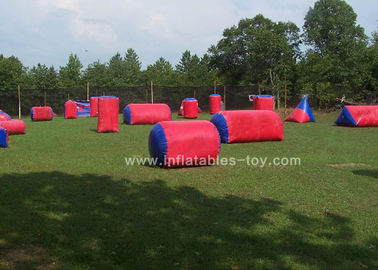Boule gonflable de peinture de champ d'Airball de couleur rouge de jeux de sports de taille faite sur commande pour des enfants