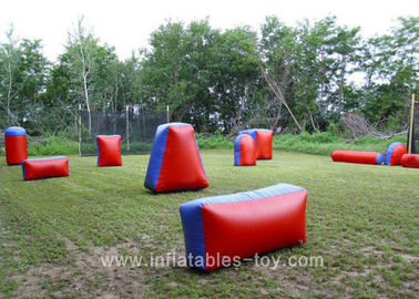 Boule gonflable de peinture de champ d'Airball de couleur rouge de jeux de sports de taille faite sur commande pour des enfants