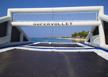 Cour de volleyball gonflable gonflable de l'eau bleue de jeux de sports d'Ourdoor