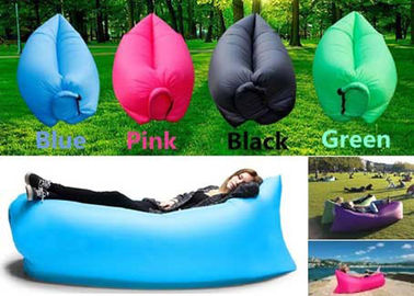 Sac de couchage paresseux gonflable de Laybag de sac de camping portatif avec le nylon ou le matériel de PVC