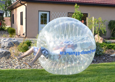 Boule gonflable de bulle du football de jouets de grande de taille demi boule de butoir adulte gonflable extérieure de couleur