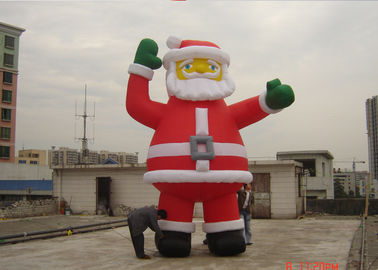 Customzied 6M Ssanta gonflable Claus, ballon à air de PVC Père Noël pour la publicité