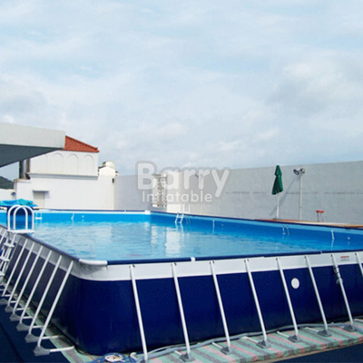 Cadre en acier rectangulaire de grand projet au-dessus de la piscine moulue pour l'amusement d'arrière-cour