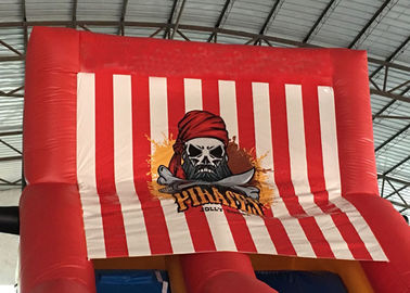 Bateau gonflable rouge de pirate/terrain de jeu gonflable de pirate de bateau ville gonflable d'amusement