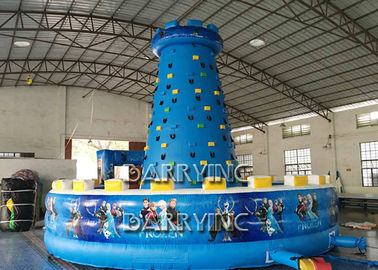 Type s'élevant gonflable arène de mur congelé par enfants bleus de sports gonflable matérielle de PVC