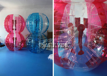 Les enfants gonflables extérieurs joue la boule matérielle de bulle de demi bleu de 1.8M TPU/boules rouges de bulle