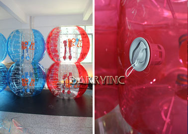 Le football gonflable transparent durable 1,5 de bulle mètre l'épaisseur de 100% TPU 1mm