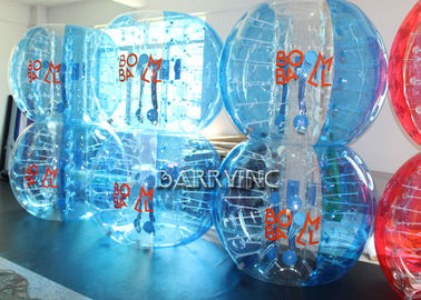 Le football gonflable transparent durable 1,5 de bulle mètre l'épaisseur de 100% TPU 1mm
