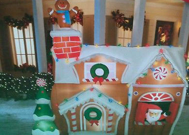 Chambre gonflable de Noël de produits de la publicité de rebond fait sur commande pour le festival de Noël