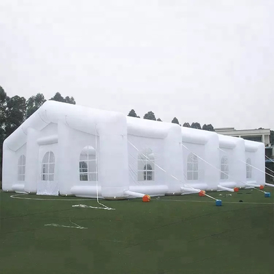 20*10*6m ont adapté l'impression gonflable blanche d'écran en soie de tente de partie