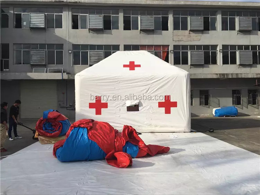 Tente gonflable médicale d'hôpital de bâche de PVC résistante à l'eau pour l'urgence