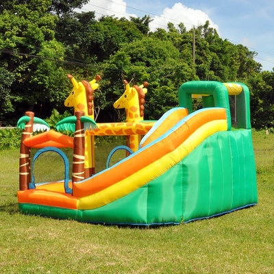 parc d'attractions gonflable sautant de cerfs communs de château de trempoline gonflable de PVC de 0.55mm