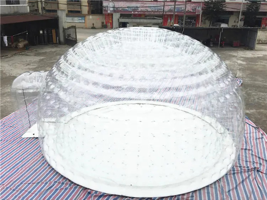 Tente claire de loge gonflable de bulle de tente d'igloo de bâche de PVC