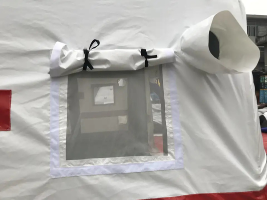 Tente gonflable serrée de premiers secours d'hôpital de tente de Croix-Rouge de bâche de PVC d'air
