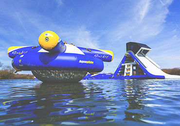 Parc gonflable bleu durable d'Aqua de parc aquatique gonflable d'île de sillage pour la mer