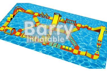 Parcours du combattant de flottement gonflable de jeux de l'eau avec la bâche de PVC de 0.9mm Platon