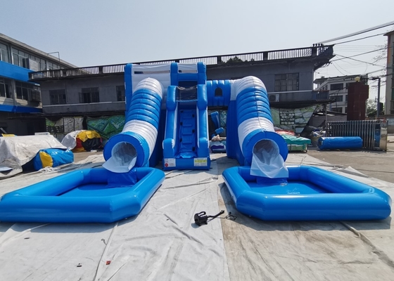 Impression gonflable de Digital de double glissière de glissières d'eau de Jumper Combo Castle Pool Inflatable grande