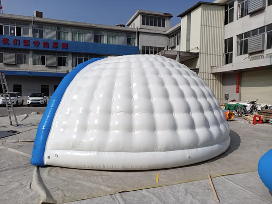 Digital imprimant la tente de camping gonflable faite sur commande serrée d'igloo d'air de tente d'igloo d'explosion