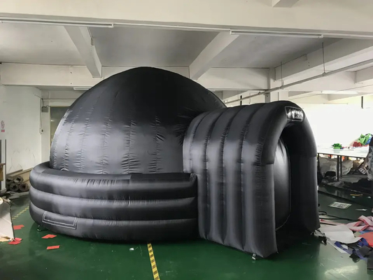Tente gonflable de cinéma de planétarium de projection de dôme de noir de tente d'explosion d'air de tissu d'Oxford