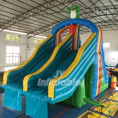 Glissière extérieure de Mini Size Frog Inflatable Playground de glissière pleine d'entrain gonflable attrayante de PVC