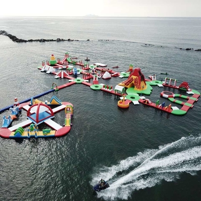 PVC flottant UV d'Aqua Park Floating Obstacle Course de parc aquatique gonflable anti