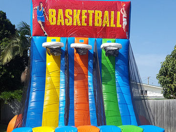0,55 cercles de basket-ball gonflables géants de jeux interactifs gonflables de bâche de PVC